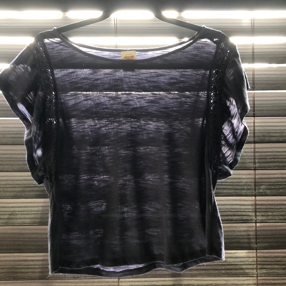 Cute Mossimo Supply Short Navy Tee